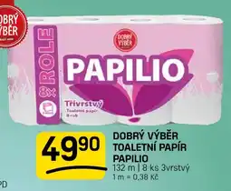 Flop Papilio toaletní papír nabídka