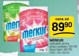 Flop Merkur vybrané druhy prací prášek | prací gel nabídka