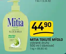 Flop Mitia tekuté mýdlo nabídka