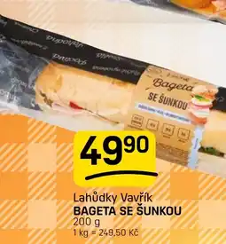 Flop Lahůdky Vavřík Bageta se šunkou nabídka