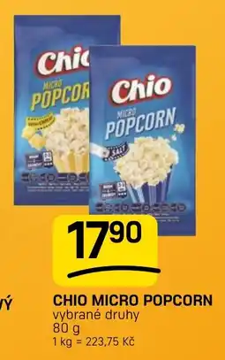 Flop Chio micro popcorn nabídka