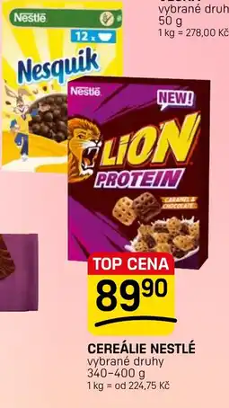 Flop Cereálie Nestlé nabídka