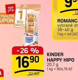 Flop Kinder happy hipo nabídka