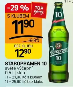 Flop Staropramen 10 nabídka