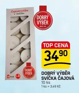 Flop Dobrý výběr svíčka čajová nabídka