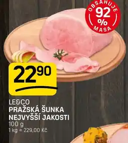 Flop Le&Co Pražská šunka nejvyšší jakosti nabídka