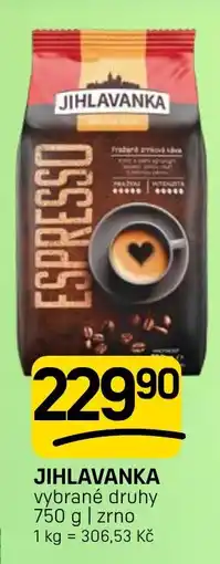 Flop Jihlavanka espresso nabídka