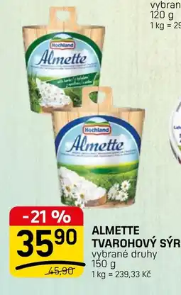 Flop Almette tvarohový sýr nabídka
