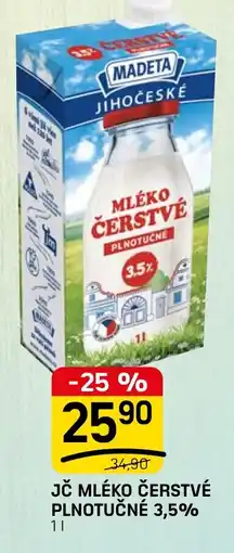 Flop Madeta mléko čerstvé plnotučné nabídka
