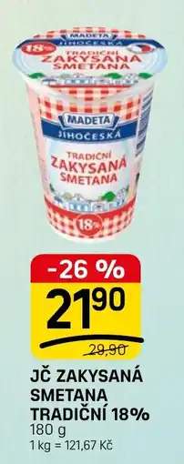 Flop Madeta zakysaná smetana tradiční 18% nabídka