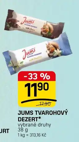 Flop Jums tvarohový dezert* nabídka