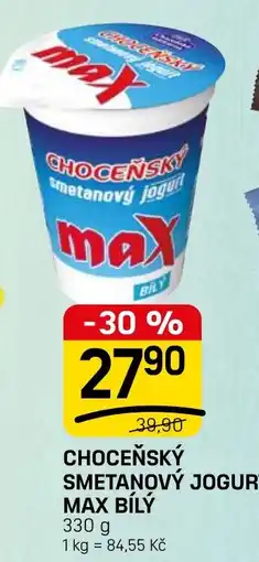 Flop Choceňský smetanový jogurt max bílý nabídka