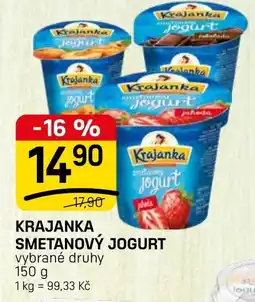 Flop Krajanka smetanový jogurt nabídka