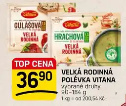 Flop Velká rodinná polévka vitana nabídka