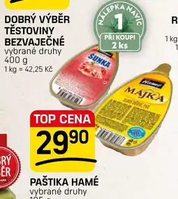 Flop Paštika hamé nabídka