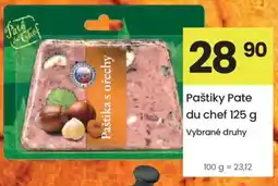 Kubík potraviny Pate du chef Paštika s ořechy nabídka