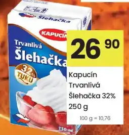 Kubík potraviny Kapucín trvanlivá šlehačka 32% nabídka