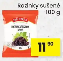 Kubík potraviny Dr. Ensa hrozněnka/rozinky sušené nabídka