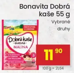 Kubík potraviny Bonavita Dobrá kaše ovesná málinka nabídka