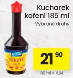 Kubík potraviny Kucharek koření nabídka