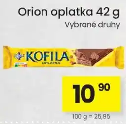 Kubík potraviny Orion kofila oplatka nabídka