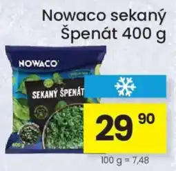 Kubík potraviny Nowaco sekany špenát nabídka