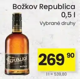 Kubík potraviny Božkov Republica nabídka