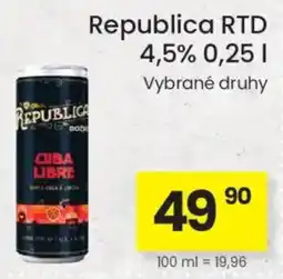 Kubík potraviny Republica Cuba Libre nabídka