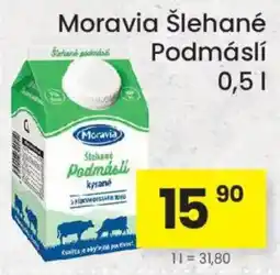 Kubík potraviny Moravia šlehané podmáslí nabídka