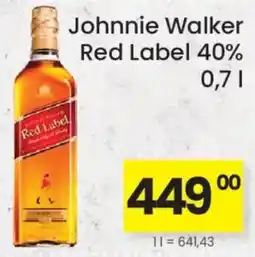 Kubík potraviny Johnnie Walker Red Label nabídka