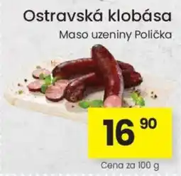Kubík potraviny Ostravská klobása nabídka