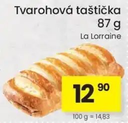 Kubík potraviny La Lorraine tvarohová taštička nabídka