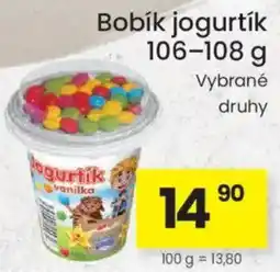 Kubík potraviny Bobík jogurtík nabídka