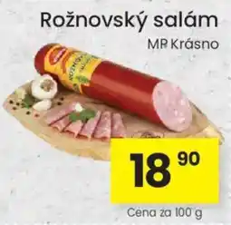 Kubík potraviny MP Krásno rožnovský salám nabídka