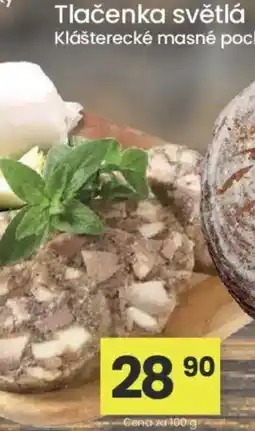 Kubík potraviny Tlačenka světlá nabídka