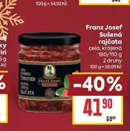 Billa Franz Josef Sušená rajčata celá, krájená 180/110 g nabídka