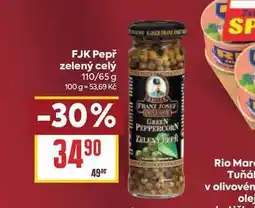 Billa FJK Pepř zelený celý 110/65 g nabídka