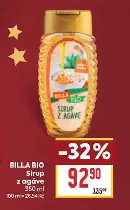 Billa BILLA BIO Sirup z agáve nabídka