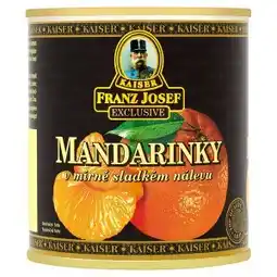 Billa Kaiser Franz Josef Mandarinky v mírně sladkém nálevu 312g nabídka