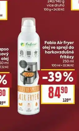 Billa Fabio Air fryer olej ve spreji do horkovzdušné fritézy nabídka