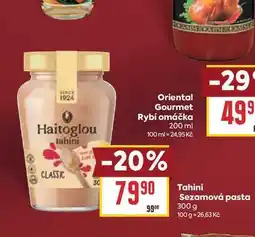 Billa Tahini Sezamová pasta nabídka