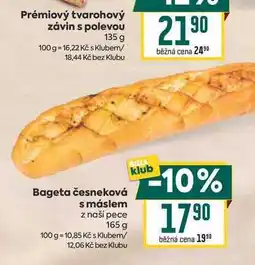 Billa Bageta česneková s máslem z naší pece nabídka