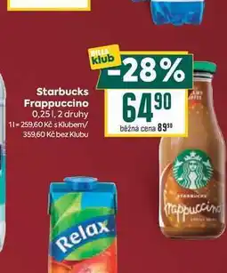 Billa Starbucks Frappuccino nabídka