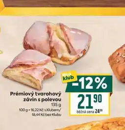 Billa Prémiový tvarohový závin s polevou nabídka