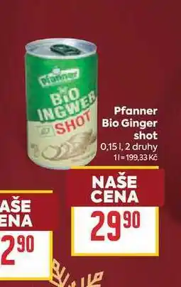 Billa Pfanner Bio Ginger shot nabídka