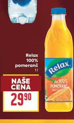 Billa Relax 100% pomeranč nabídka