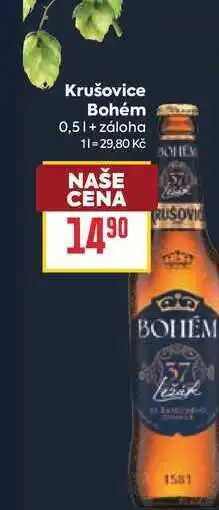Billa Krušovice Bohém nabídka