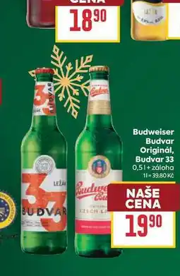 Billa Budweiser Budvar Originál, Budvar 33 nabídka