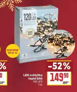 Billa LED světýlka teplá bílá 120 LED 1ks nabídka