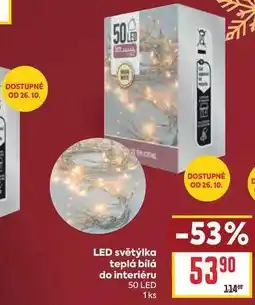 Billa LED světýlka teplá bílá do interiéru 50 LED 1ks nabídka